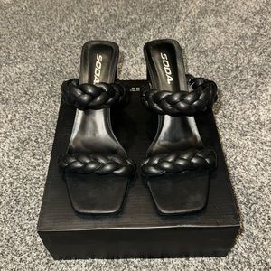 Soda Braided Heels